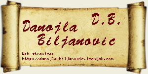 Danojla Biljanović vizit kartica